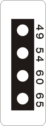 4 Level Micro Temperature Indicator Labels 40°C to 224°C